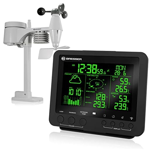 Bresser 7002520CM3000 väderstation, svart, 17 x 4 x 14 cm