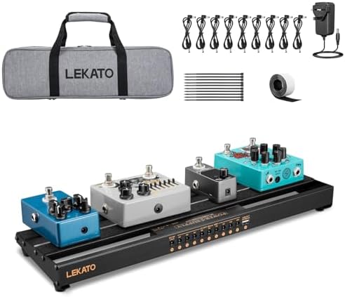 Pedalboard Für Gitarre & Effektpedale – 38,1x12,7 Cm, Aluminium, Mit Tragetasche & Klettbändern