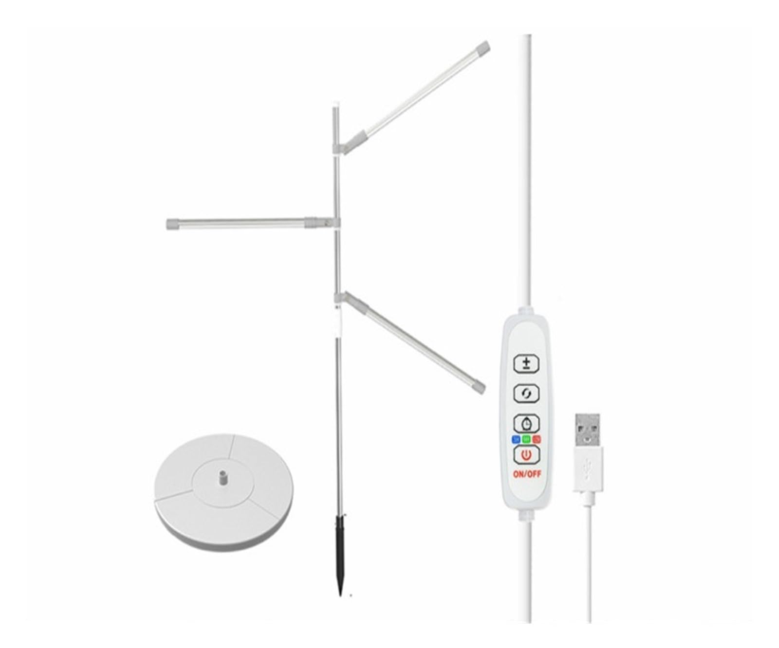 Lámpara de Cultivo, Luz LED de Cultivo, lámpara de Cultivo de Plantas de Espectro Completo con Temporizador for Plantas de Interior, luz Regulable for Plantas hidropónicas(NO)