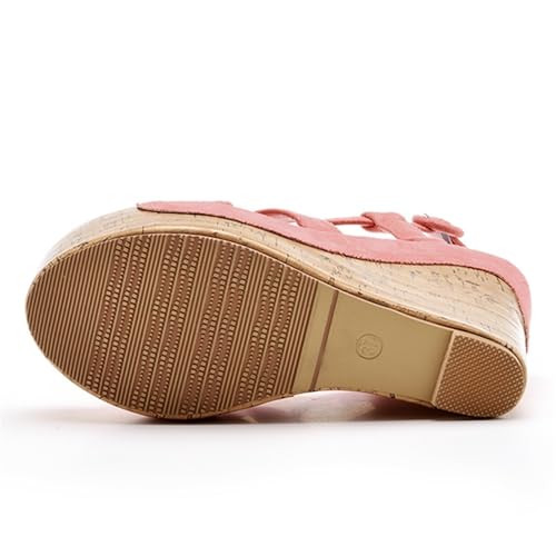 Summer Shoes For Women Sandals Wedges Buckle Strap Platform Shoes Platform Sandals4