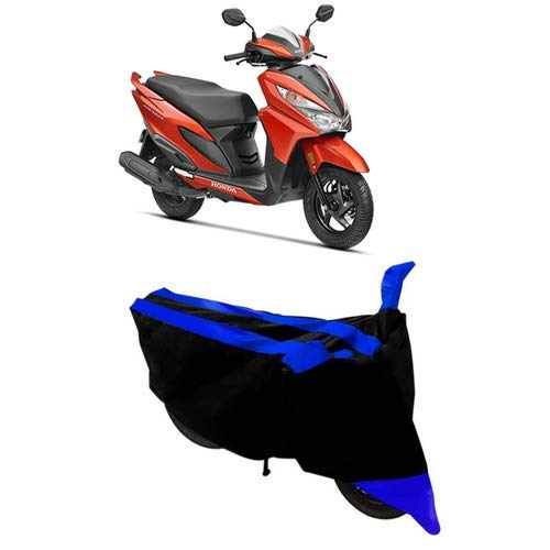 HOLME'S Preimum Quality Water Resistant Scooty Cover for Honda Grazia scooty Cover (Blue Double Strips)