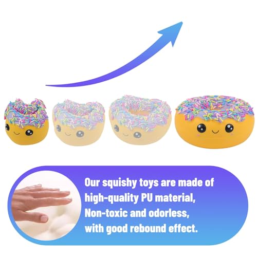 Anboor Squishy Donut Spielzeug Kuchen Kawaii Essen Weich Langsam Steigendes Essen Brot Squishy Stressabbau Kinderspielzeug