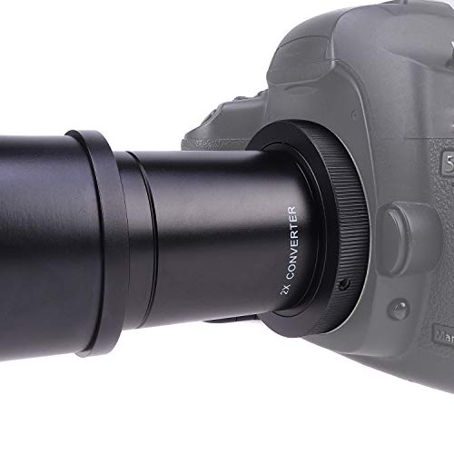 Image of 420-800mm F /8.3-16 Telephoto Zoom Lens with 2 X Teleconverter Lens and T2 /T to PK Mount Adapter Ring for K-5 K-7 K3 K-1 K50 K3 K10D K20D K200D K-M K-R K-X K-S2 K30 Cameras