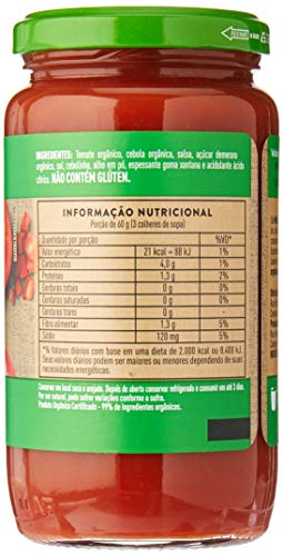 ORGÂNICO MOLHO DE TOMATE TRADICIONAL - 330g