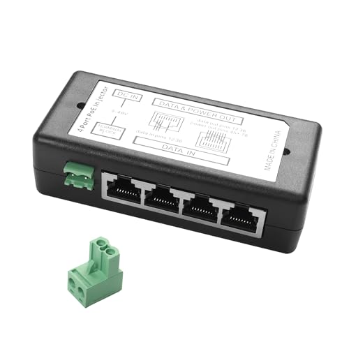 Ya en mundofriki.es: YAODHAOD POE Inyector 100 MB, alimentación Ethernet 12/24/48 V, 100 m, enchufe Ethernet
