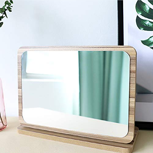 Espejo de Mesa Rectangular con Marco de Madera miniatura 5