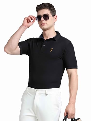 Image of STELLERS Men's Premium Regular Fit Polo T-Shirt's |Feather Touch Feel | Odour Resistant| Anti-Static| Wrinkle Free | Quick Dry | Stretchable | Lightweight | Sweat-Proof