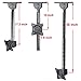 VideoSecu ML405B2 LCD LED UHD Monitor TV Ceiling Mount for Most 19 22 23 24 26 27 28 29 32 39 42 Flat Panel Display with VESA100x100, 75x75, Fit Flat and vaulted Ceiling M0B