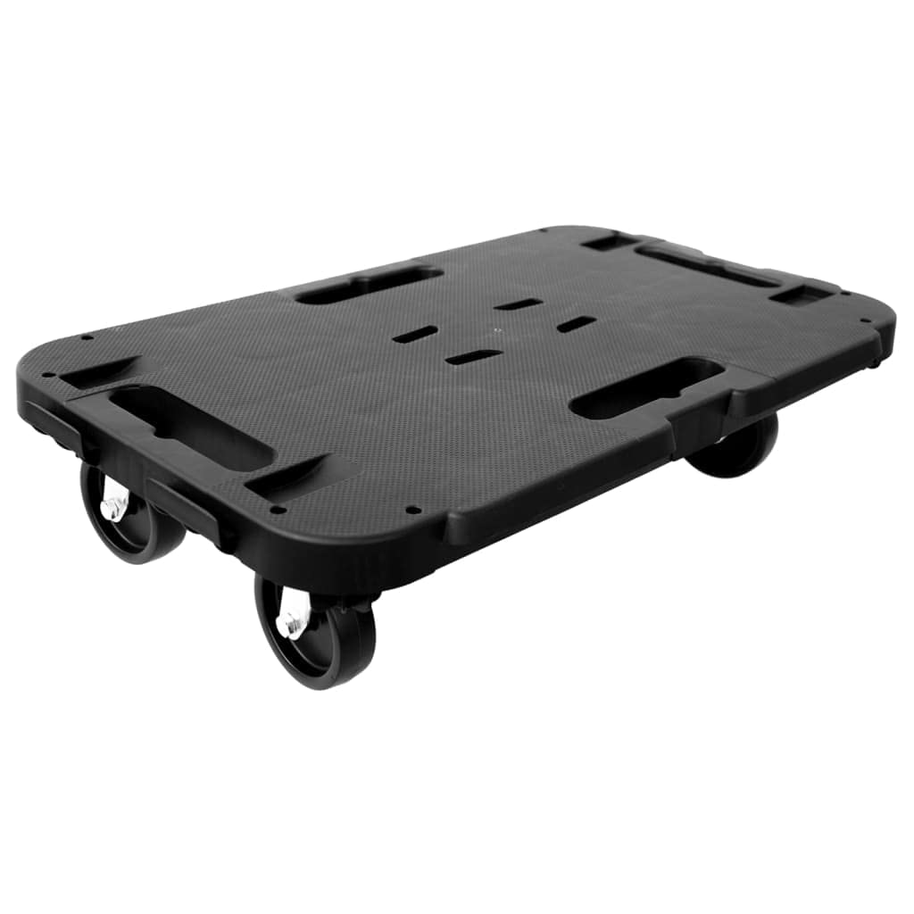 Transportroller 48x29 cm, Möbelroller bis 300 kg belastbar, Rollbrett mit 360 Grad Rädern, PP Kunststoff für Umzug und Werkstatt