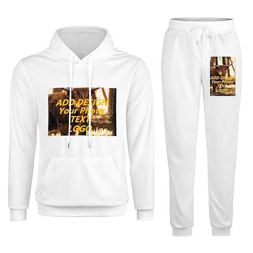 Custom Hoodies Sweatshirts Pullover Personalized Hooded Sweatshirts Customized Sweater Sweatpants Two Piece Suit
