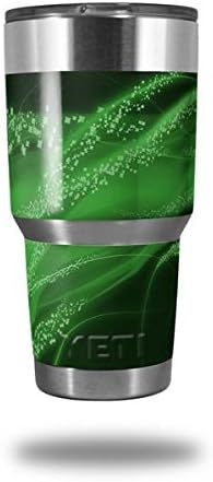 Mystic Vortex Calcomanía de verde – Estilo piel Wrap Fits Yeti Rambler vaso de y Walmart Ozark Trail 30oz vasos (no incluido)