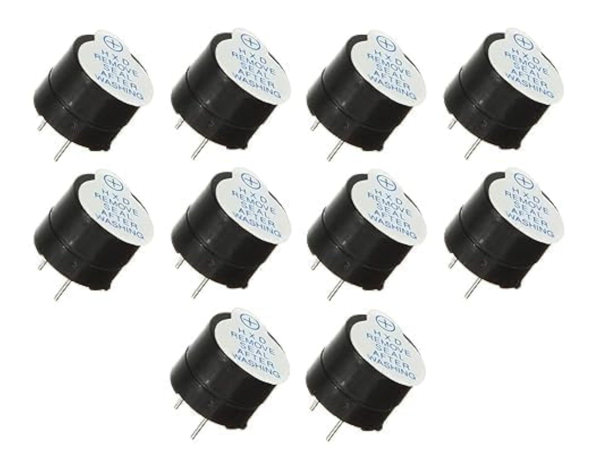Electronic Crops Pack of 2 Pcs Active Mini Piezo Buzzer B-10, 5V