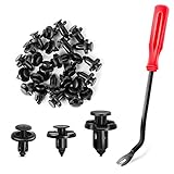 GOOACC 100PCS 7mm 8mm 10mm Compatible with Subaru Push Type Retainer Fasteners Rivets Clips OEM Upgrade for 90914-0007, 90913-0067 & 90914-0051 + Bonus Fastener Remover