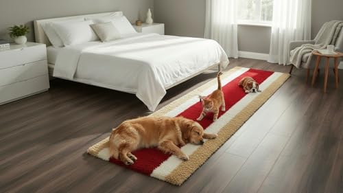 Image of Fluffy Silky Micro Fiber Polyster Carpet /Runner for Bedroom, Study Room, Playing Room, Guest Room ETC. 1.5x4 Feet, (P-4)
