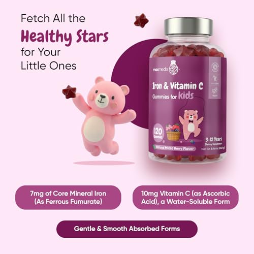 Maxmedix Kids Iron with Vitamin C Gummies