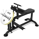 HVO Máquina para Pantorrillas Sentada: Equipo de Entrenamiento para Piernas en Casa en Posición Sentada Seated Calf Raise Machine Negra