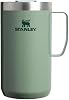Taza STANLEY Everyday Camp de 24 oz | Tapa con boquilla | Taza para café, té y bebidas | Taza de café de acero inoxidable aislado | Libre de BPA | Hammertone Green Acero inoxidable 2