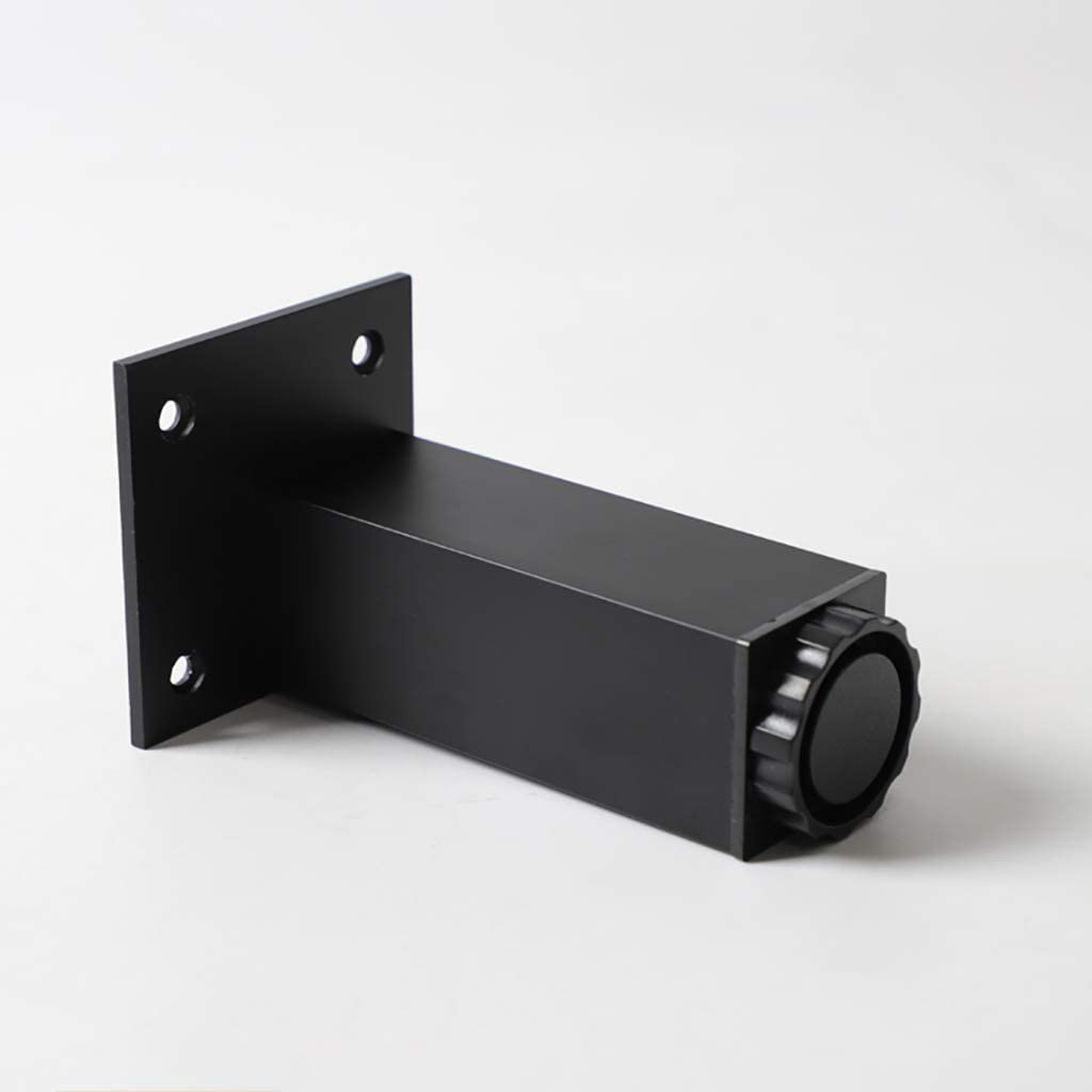 nóżka， Regulowane nóżki meblowe ze stopu aluminium, wielokolorowe, 6-40 cm(Black,12cm)