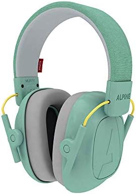 Alpine Muffy Noise Cancelling Headphones for Kids - 25dB Noise Reduction - Earmuffs for Autism - Sensory & Concentration Aid - Mint
