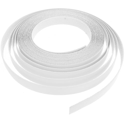 GALPADA Bandas de Bordes Autoadhesivas de Pvc para Muebles y Gabinetes de Madera, Fáciles de Aplicar, Color Blanco, Ideales para Restauración Doméstica