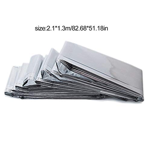 Manta térmica portátil de primeiros socorros ao ar livre 210 * 130 Manta de prata dupla face Sobrevi