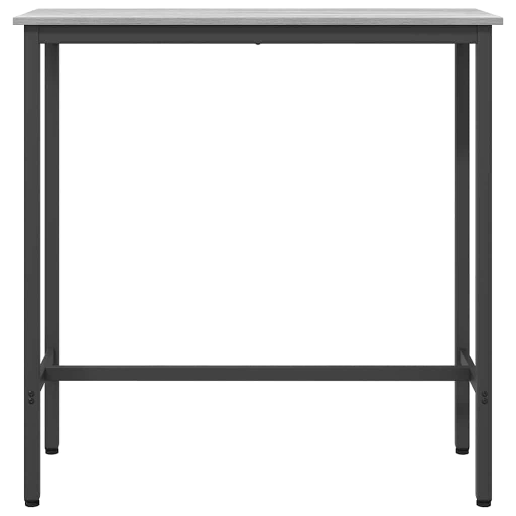 Escritorio regulable en altura 100 x 50 x 90 cm en Sonoma gris con patas ajustables y marco de acero, mesa de trabajo regulable en altura