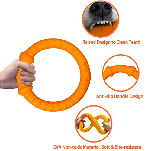 LaRoo Hund Frisbee Hundefitness Ring,Wasserspielzeug Unzerstörbare Float Hunde Disc Flugscheibe Spielzeug,Sommer Pet Training für Mittel und kleine Hunde
