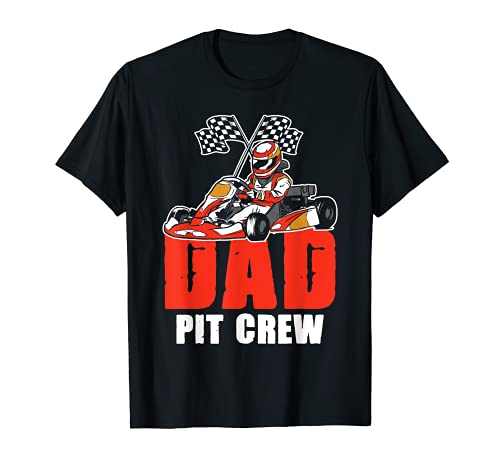 Papá Pit Crew Familia Amor Camiseta