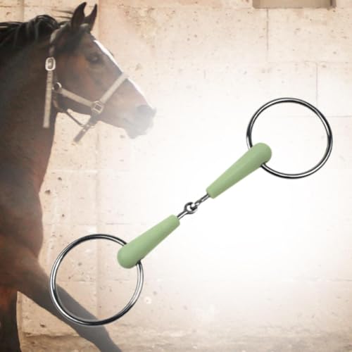 UGPLM Snaffle bit snaffle bocal bit cavalo boca leve prático anel solto snaffle bit cavalo para cava