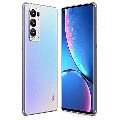 جوال الذكي رينو 5 برو الجيل الخامس بذاكرة 12 GB وسعة تخزين 256 من اوبو لون فضي بشريحتين