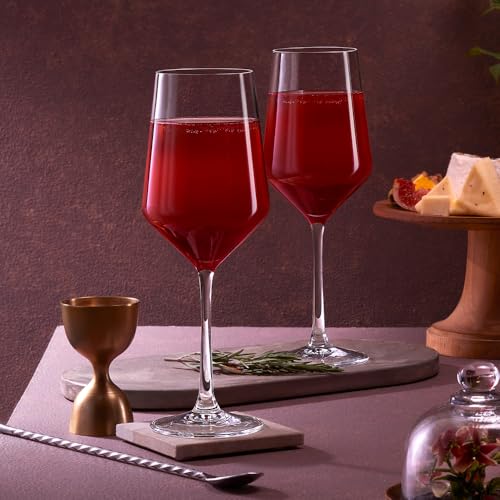 Image of Borosil 400ml x 2pc Royale Wine Glass Set | Wine Glasses for Red & White Wine, Cocktails & Mocktails | Elegant Glassware for Home, Parties & Gifting