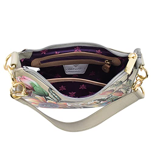 Image of Anuschka Women's Original Hand-Painted Genuine Leather Small Convertible Hobo