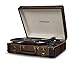 Crosley CR6019D-BR Executive Portable USB Turntable with Bluetooth, Brown
