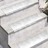 Scala in alluminio, rettangolare, 10 pezzi, argento