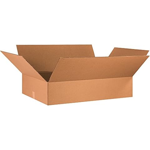 PARTNERS BRAND 36x24x8 Flat Corrugated Boxes, Flat, 36L x 24W x 8H, Pack of 10 | Shipping, Packaging, Moving, Storage Box for Home or Business, Strong Wholesale Bulk Boxes Cover