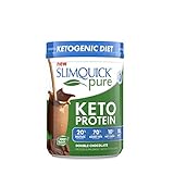 SLIMQUICK Pure Protein Powder with Low Calorie Dietary Supplement, Double Chocolate, 600 Gram