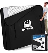 Mattress Bags for Moving, BETU Mattress Protector Waterproof Mattress Cover Storage Bags with 8 H...