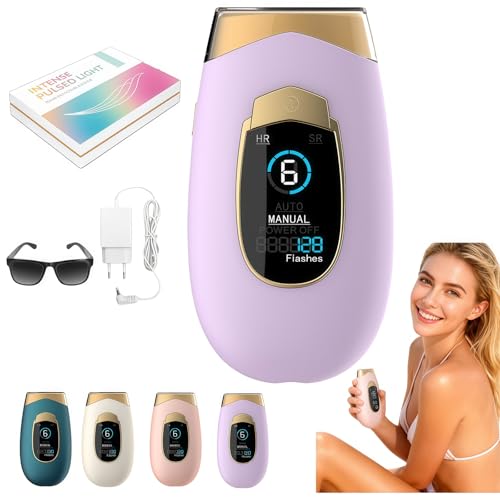 Onlybabe Haarentferner Ipl Pro 2.0 IPLHaarentfernungsgerät SanfteunddauerhafteHaarentfernungfürFrauenimGesicht anBeinenundinderBikinizone (Lila)