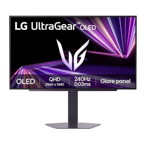 LG UltraGear OLED GX7 27GX704A 27 inch QHD Gaming Monitor | 240Hz 0.03ms GtG WOLED with MLA+ 1300 nits HDR True Black 400 HDMI 2.1 NVIDIA G-SYNC Compatible & AMD FreeSync Premium Pro