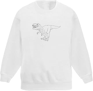 Azeeda 'T-Rex' Kid's Sweatshirt/Jumper (7-8 Years) (KW00065961)