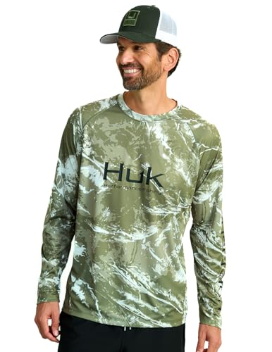 HUK Pursuit Vented Ls t-shirt de pêche respirant pour homme idéal pour vos sorties en mer