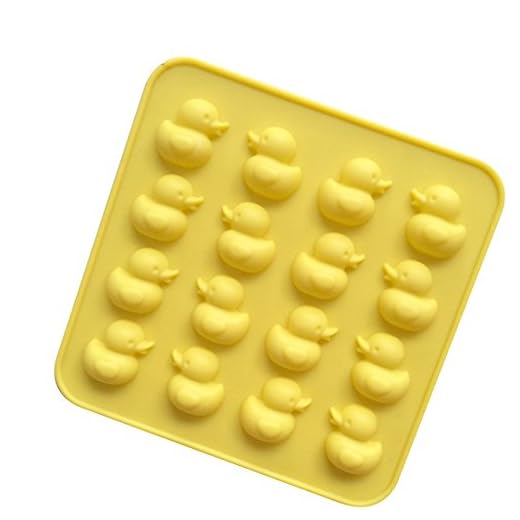 Freessom Moulessilicone Chocolats Bonbon Formes Canard Animaux Mignon Original Résistant pour Sucette Soap Savon Biscuit Cookies Gateau de Cuisson Mini Muffin Dessert Enfant DIY (Coloris Aleatoire 7)