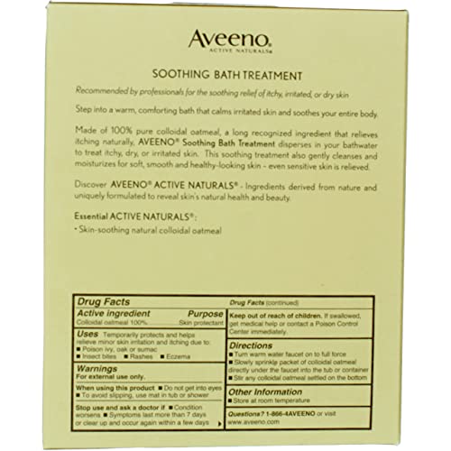 Aveeno Aveeno Active Naturals Soothing Bath Treatment Packets, 8 Each (Pack of 3) - Thumbnail 4