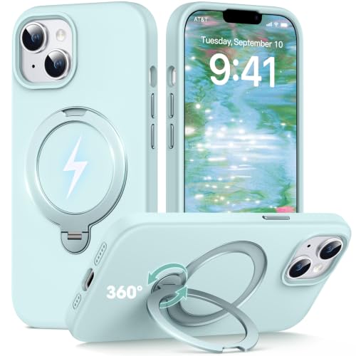 Coque iPhone 14 antichoc militaire à anneau magnétique 360°