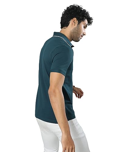 Image of STELLERS Men's Premium Pique Crush Polo T-Shirt | Feather Touch Feel |Regular Fit| Odour Resistant| Anti-Static| Wrinkle Free | Quick Dry | Stretchable | Lightweight | Sweat-Proof