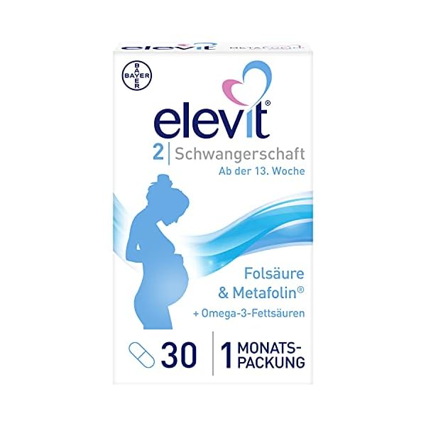 Elevit 2 - Schwangerschaftsvitamine zur Nährstoffversorgung von Mutter & Kind ab der 13. Schwangerschaftswoche…