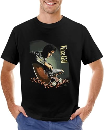 Photo de MISTT WOPII Retro Vintage Vince Gill Awesome for Music Fan T-Shirt Summer Clothes Sweat Shirt Customized T Shirts Mens White T Shirts Black...