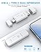 iDiskk SSD 256GB 500MB/S Fingerprint Encryption High Speed Flash Drive Photo Stick for iPhone 15/15 Plus/15 Pro/15 Pro Max,USB C iPad, MacBook,Laptops,Android &PC,ONE-Click Backup Photos &Videos