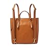 Fossil-Womens-Camilla-Leather-Convertible-Small-Backpack-Purse-Handbag Fossil Women's Camilla Leather Convertible Small Backpack Handbag, Tan