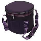 Abaodam Kristall Klangschale Tragetasche mit Innenfutter Leichte Strapazierfähige Aufbewahrungstasche für Klangschalen Praktische Zipper tasche mit Griff als Kleines Aufbewahrungsetui für